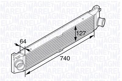 Charge Air Cooler MAGNETI MARELLI 351319201990