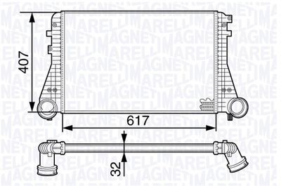 Charge Air Cooler MAGNETI MARELLI 351319202020