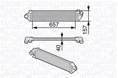 Charge Air Cooler MAGNETI MARELLI 351319202050