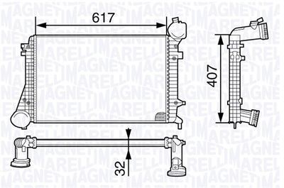 Charge Air Cooler MAGNETI MARELLI 351319202080