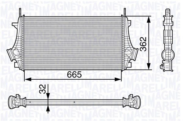 MAGNETI MARELLI 351319202730 Charge Air Cooler