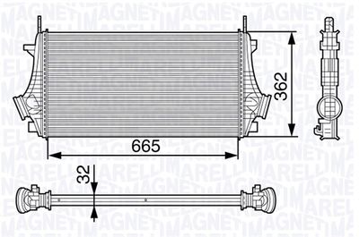 Charge Air Cooler MAGNETI MARELLI 351319202730