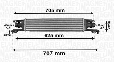 Charge Air Cooler MAGNETI MARELLI 351319204120