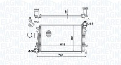 Charge Air Cooler MAGNETI MARELLI 351319204240