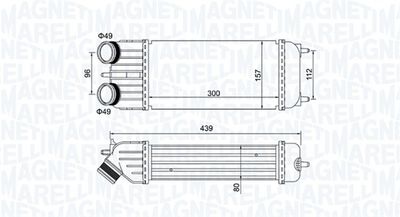 Charge Air Cooler MAGNETI MARELLI 351319204250