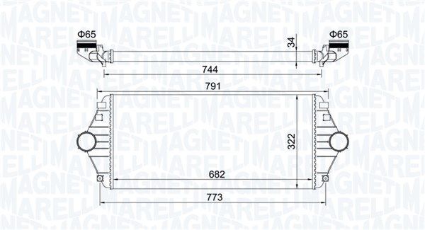 MAGNETI MARELLI 351319204600 Charge Air Cooler