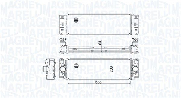 MAGNETI MARELLI 351319204760 Charge Air Cooler