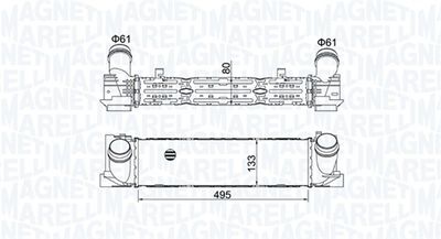 Charge Air Cooler MAGNETI MARELLI 351319204900