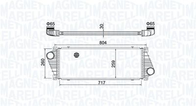 Charge Air Cooler MAGNETI MARELLI 351319205020