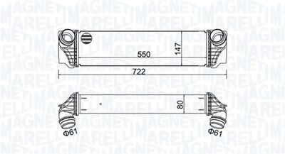 Charge Air Cooler MAGNETI MARELLI 351319205570