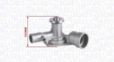 Water Pump, engine cooling MAGNETI MARELLI 352316170864