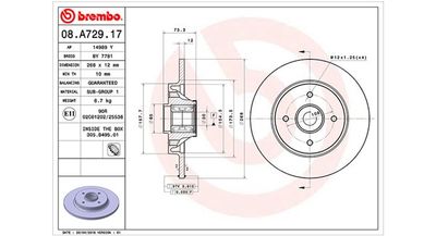 Brake Disc MAGNETI MARELLI 360406105700