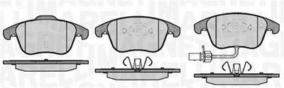 Brake Pad Set, disc brake MAGNETI MARELLI 363916060139