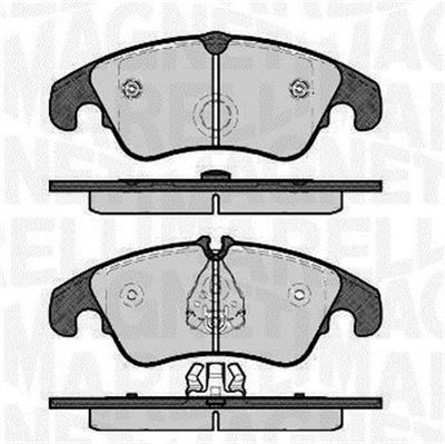 Brake Pad Set, disc brake MAGNETI MARELLI 363916060140