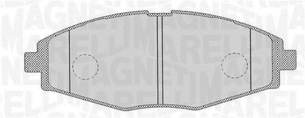 MAGNETI MARELLI 363916060164 Brake Pad Set, disc brake