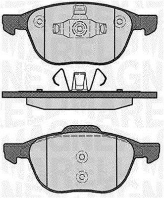 Brake Pad Set, disc brake MAGNETI MARELLI 363916060244