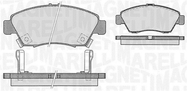 MAGNETI MARELLI 363916060275 Brake Pad Set, disc brake