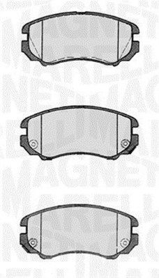 MAGNETI MARELLI 363916060277 Brake Pad Set, disc brake