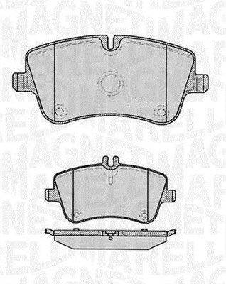 MAGNETI MARELLI 363916060312 Brake Pad Set, disc brake