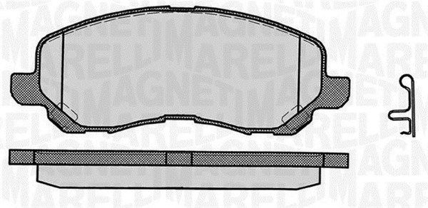 MAGNETI MARELLI 363916060338 Brake Pad Set, disc brake