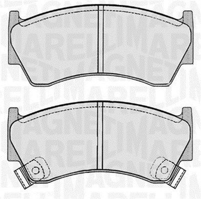 MAGNETI MARELLI 363916060343 Brake Pad Set, disc brake