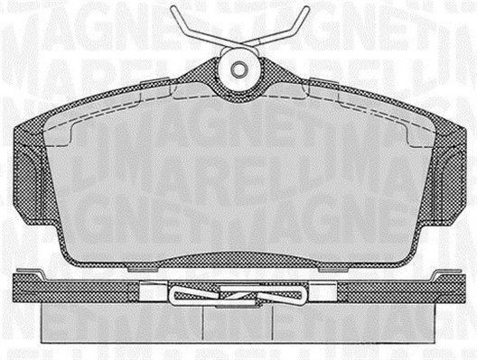 MAGNETI MARELLI 363916060344 Brake Pad Set, disc brake