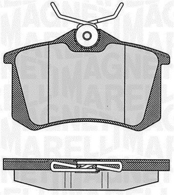 MAGNETI MARELLI 363916060348 Brake Pad Set, disc brake