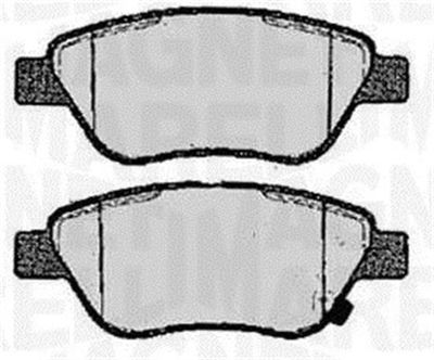 Brake Pad Set, disc brake MAGNETI MARELLI 363916060361