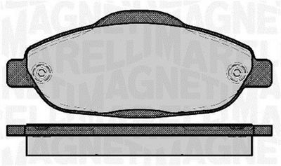 Brake Pad Set, disc brake MAGNETI MARELLI 363916060373