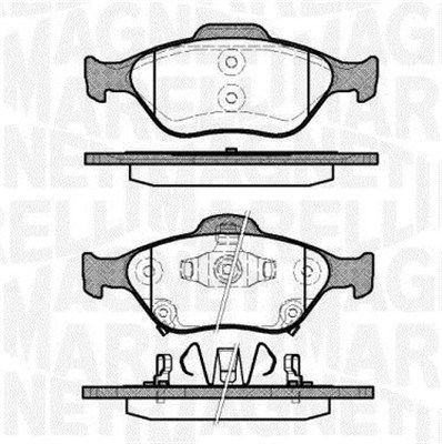 MAGNETI MARELLI 363916060404 Brake Pad Set, disc brake