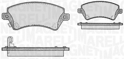 Brake Pad Set, disc brake MAGNETI MARELLI 363916060408