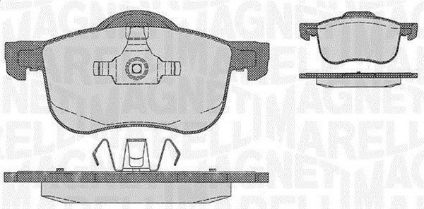 MAGNETI MARELLI 363916060422 Brake Pad Set, disc brake