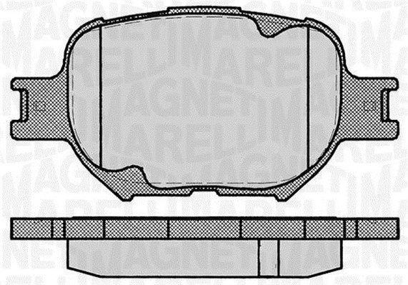 MAGNETI MARELLI 363916060493 Brake Pad Set, disc brake