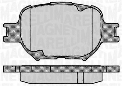 Brake Pad Set, disc brake MAGNETI MARELLI 363916060493