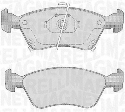 Brake Pad Set, disc brake MAGNETI MARELLI 363916060532