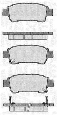 MAGNETI MARELLI 363916060598 Brake Pad Set, disc brake