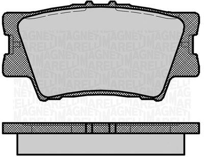 Brake Pad Set, disc brake MAGNETI MARELLI 363916060633