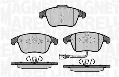 Brake Pad Set, disc brake MAGNETI MARELLI 363916060659