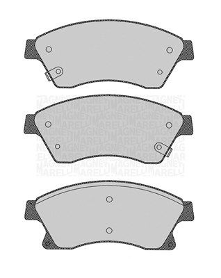 Brake Pad Set, disc brake MAGNETI MARELLI 363916060694