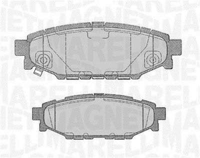 Brake Pad Set, disc brake MAGNETI MARELLI 363916060700