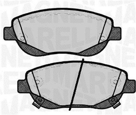 MAGNETI MARELLI 363916060781 Brake Pad Set, disc brake