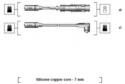 Ignition Cable Kit MAGNETI MARELLI 941175160757