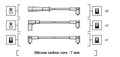 Ignition Cable Kit MAGNETI MARELLI 941318111107