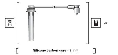 Ignition Cable Kit MAGNETI MARELLI 941318111133