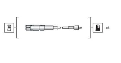 Ignition Cable Kit MAGNETI MARELLI 941318111149