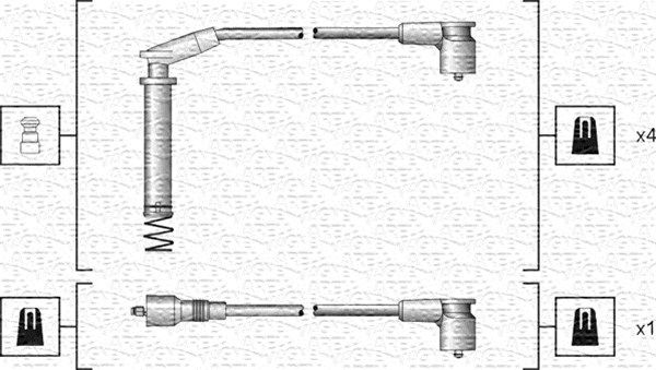 MAGNETI MARELLI 941318111154 Ignition Cable Kit