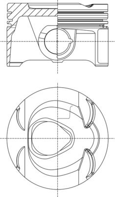 Piston MAHLE 001 PI 00164 000