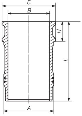 Cylinder Sleeve MAHLE 001 LW 00138 001