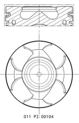 Piston MAHLE 011 PI 00104 002