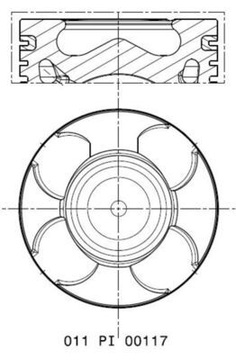 Piston MAHLE 011 PI 00117 000